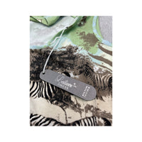 Deliziosa Zebra Print Tie Neck Tank Top