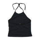 Américo Tavar Black Halter Tank Top