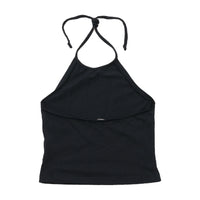 Américo Tavar Black Halter Tank Top