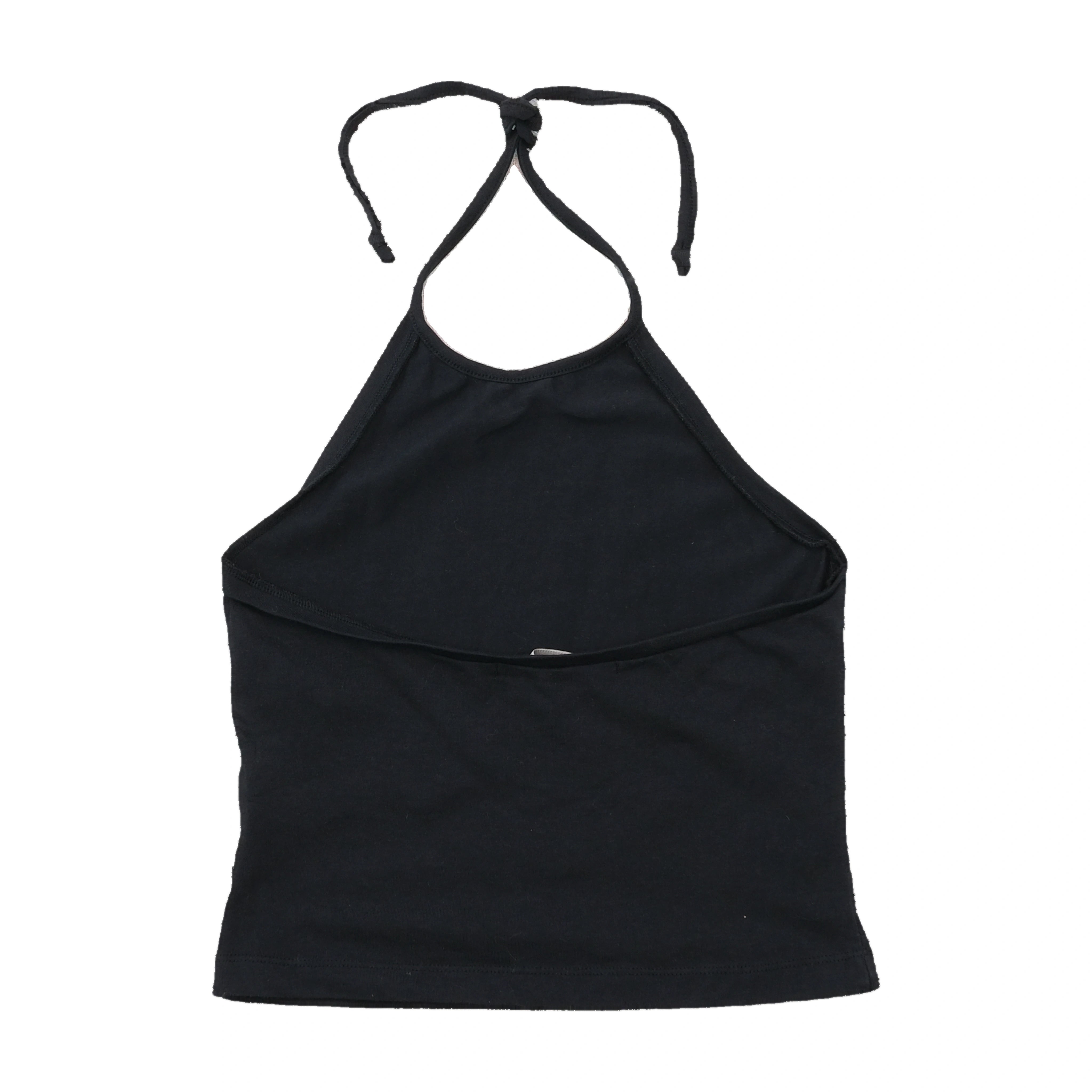 Américo Tavar Black Halter Tank Top