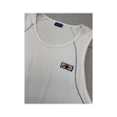 Asics Vintage White Contrast Stitch Athletic Tank Top