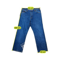 Calças de ganga Dickies em ganga azul de perna direita