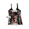 Floral & Polka Dot Lace-Trim Mesh Camisole Top