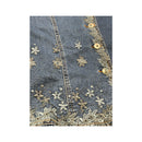 Vintage Floral Embroidered Denim Jacket