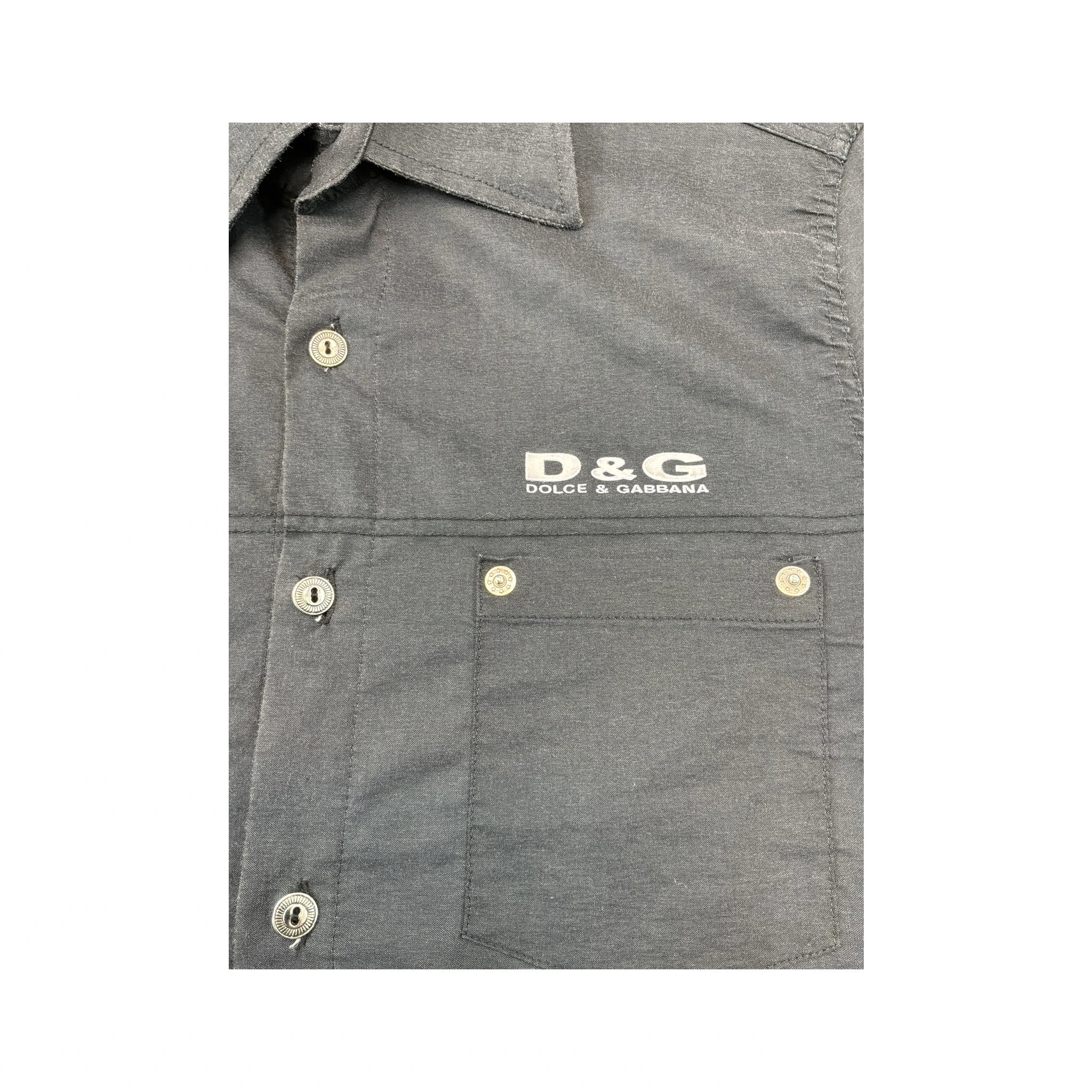 D&amp;G Dolce &amp; Gabbana Logo Button Up Shirt (Counterfeit???)