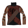 Custo Barcelona Patchwork Graphic Turtleneck T-shirt