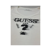 T-shirt Guess de Manga Comprida com decote em V e estampado gráfico