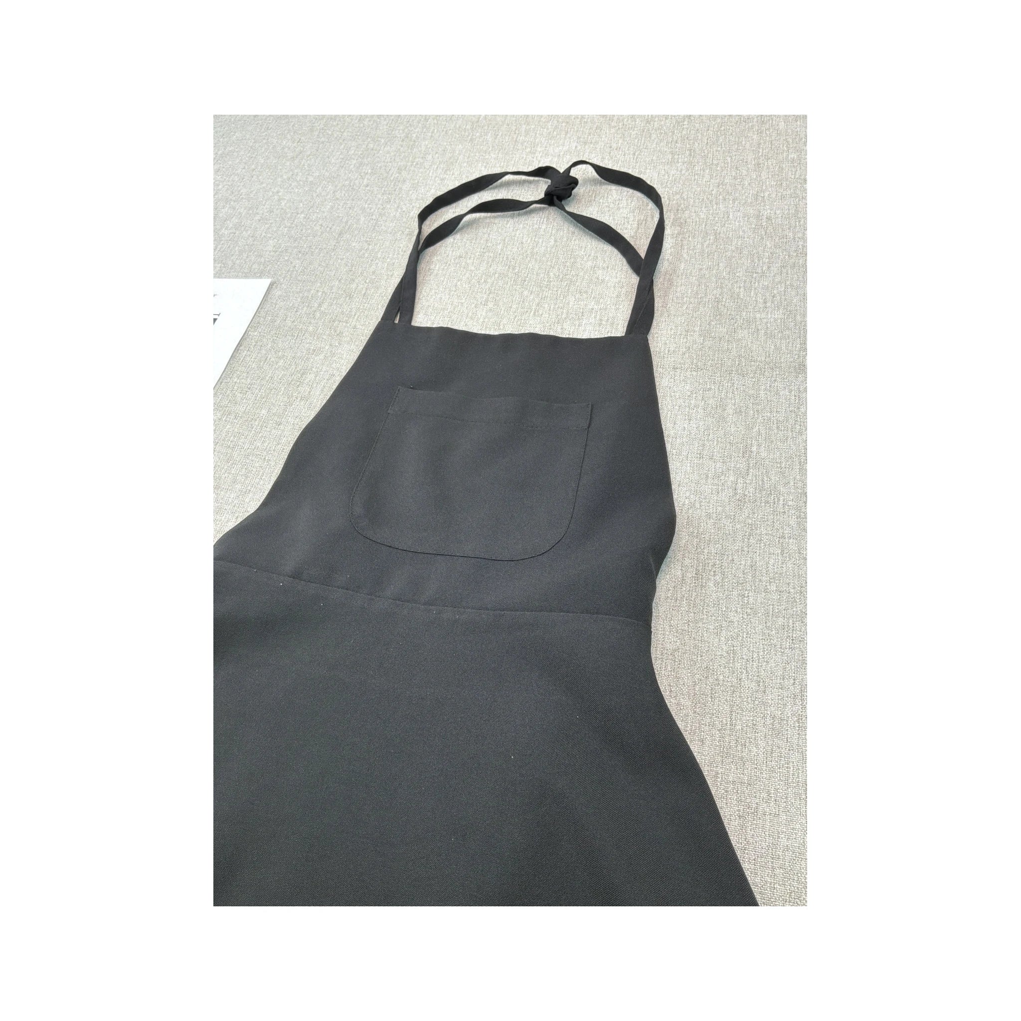 Jennyfer Black Tie-Back Pinafore Dress with Pocket