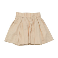 Miss Sixty Beige Cotton Pleated Mini Skirt