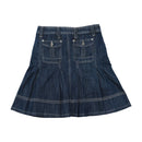 Real Play Dark Wash Cotton Blend Denim Utility Skirt