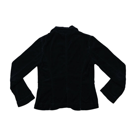 Calvin Klein Jeans Crest Patch Single-Button Cotton Blazer Jacket
