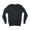 Burberry Wool V-Neck Sweater with Check Elbow Patches