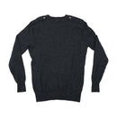 Burberry Wool V-Neck Sweater with Check Elbow Patches