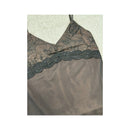 Vintage Brown Sheer Lace Beaded Cami Tank Top (repriced)