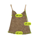 Vintage Brown Micro Print Lace Trim Cami Tank Top