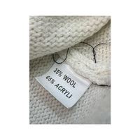 Z&D Fashion Contrast Stitch Full Zip Wool Sweater