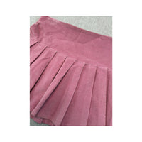 Eiki Pink Pleated Corduroy Skort