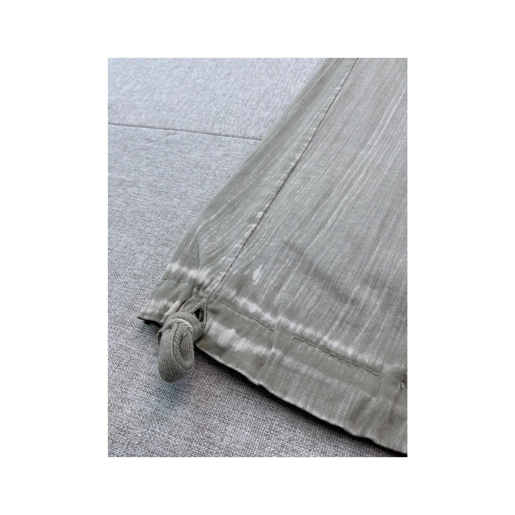 Vintage Shimmer Wide Leg Cargo Pants
