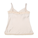 Vintage Sheer Mesh Trim Satin Camisole Tank Top