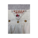 Mini saia Guess Jeans branca Adornada com Ilhós