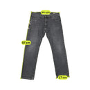 Wrangler Washed Black Cotton Blend Slim Straight Jeans