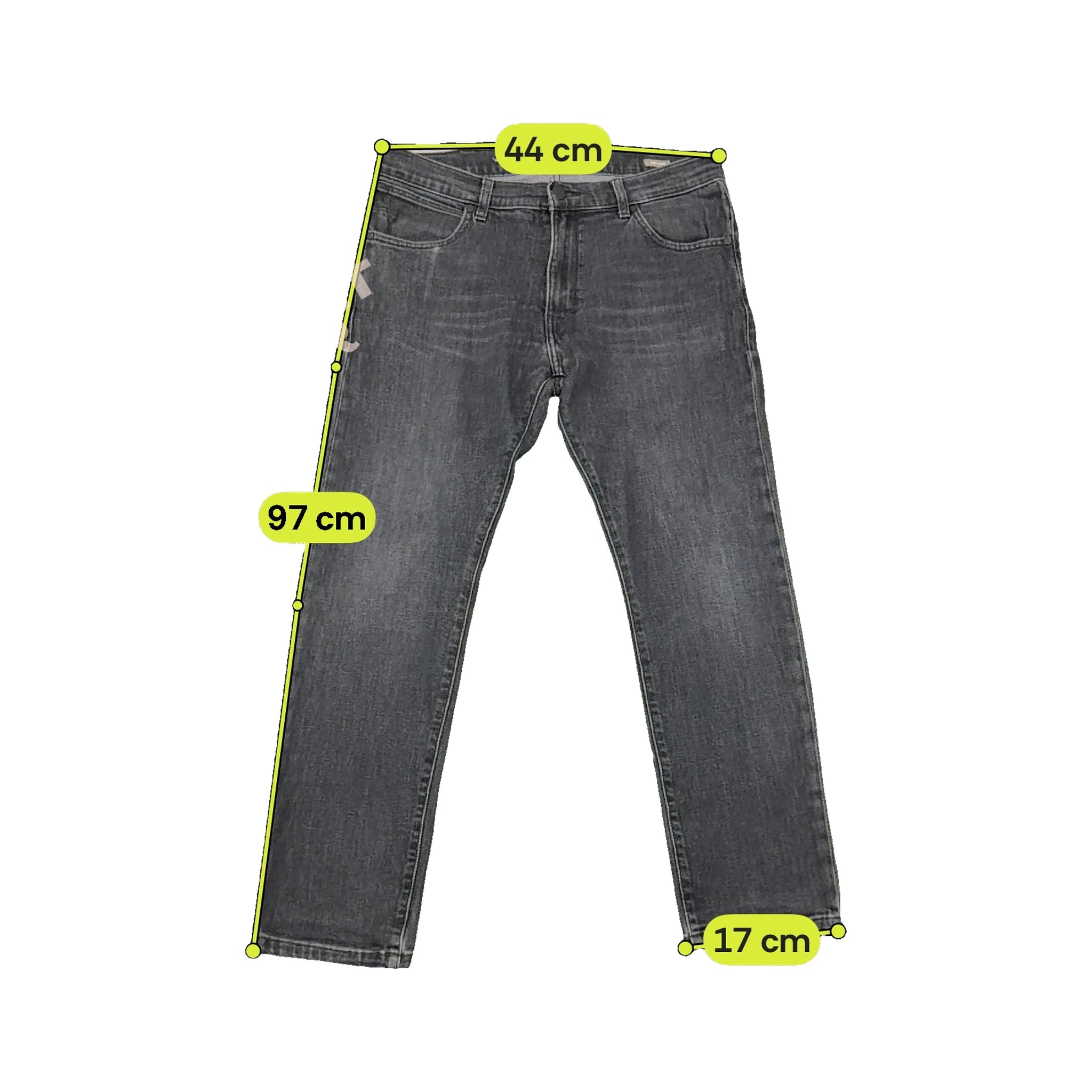 Wrangler Washed Black Cotton Blend Slim Straight Jeans