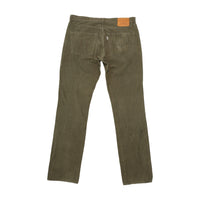 Calças Levi's 511 em Bombazine Verde-tropa de Corte slim Direito
