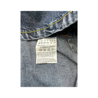 Phard Vintage Sleeveless Zip-Front Cotton Denim Mini Dress