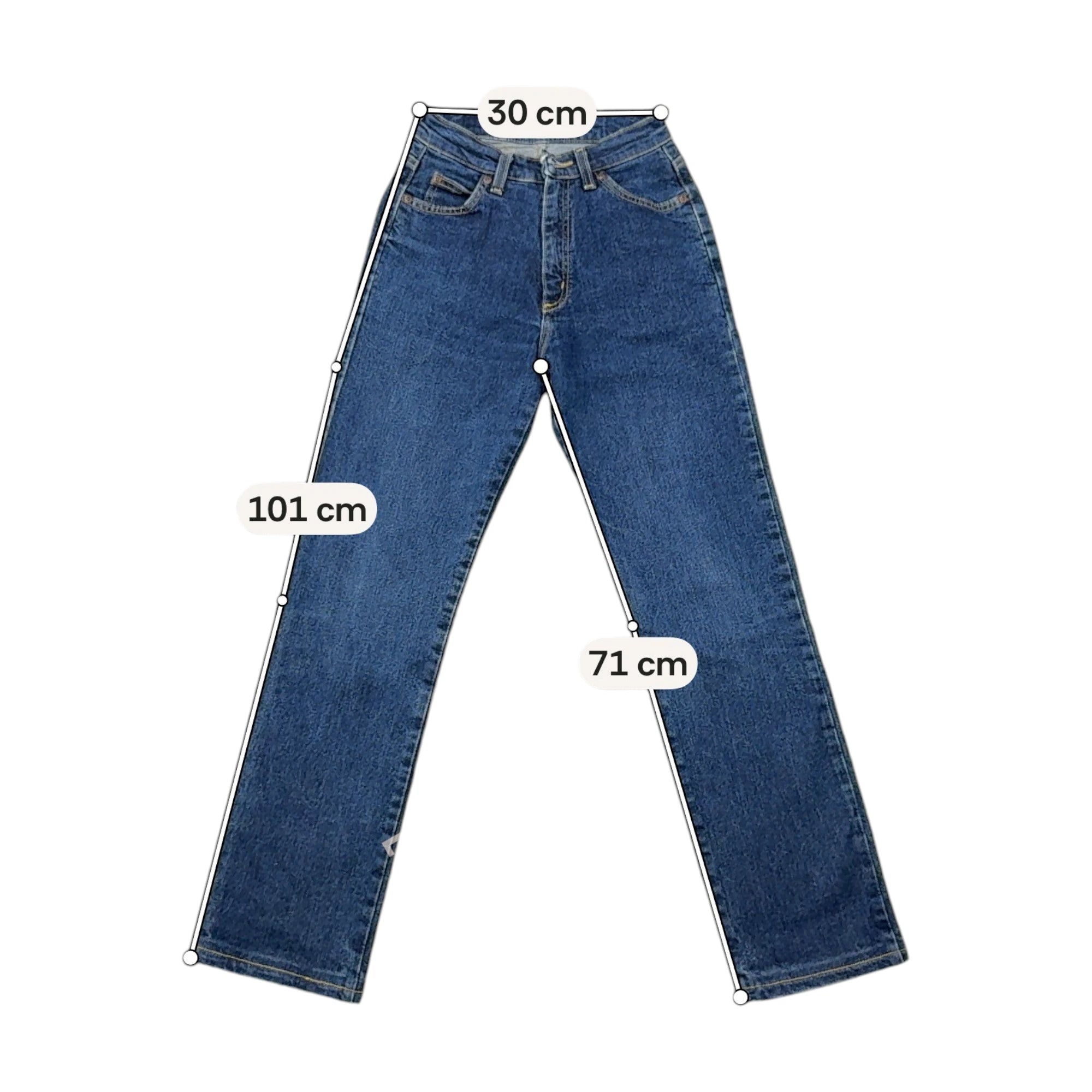 Lee High Rise Blue Denim Jeans