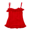 Red Ruffled Cami Top