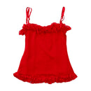 Red Ruffled Cami Top