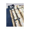 Camisa CRIVER em Viscose de Manga curta com estampado de Grelha abstrato