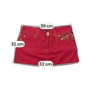 Bloom Embellished Cotton Mini Skirt - Pink