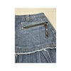 Cinque Blue Denim Pleated Mini Skirt