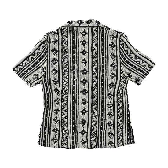 Lisa Tossa Monochrome Pattern Button Up Shirt