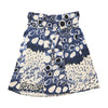 Abstract Print Tie Waist Skirt