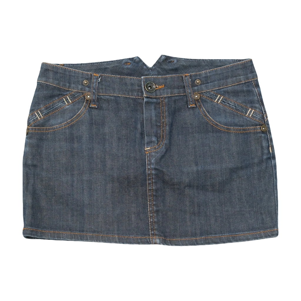 Liu Jo Dark Wash Denim Mini Skirt