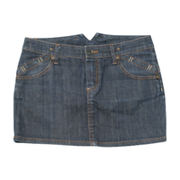 Liu Jo Dark Wash Denim Mini Skirt