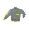 Asics Vintage Gray Quarter Zip Cotton Blend Sweater