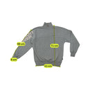 Asics Vintage Gray Quarter Zip Cotton Blend Sweater