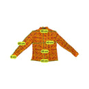 Gigliola Abstract Floral Pattern Button Up Shirt