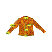 Gigliola Abstract Floral Pattern Button Up Shirt