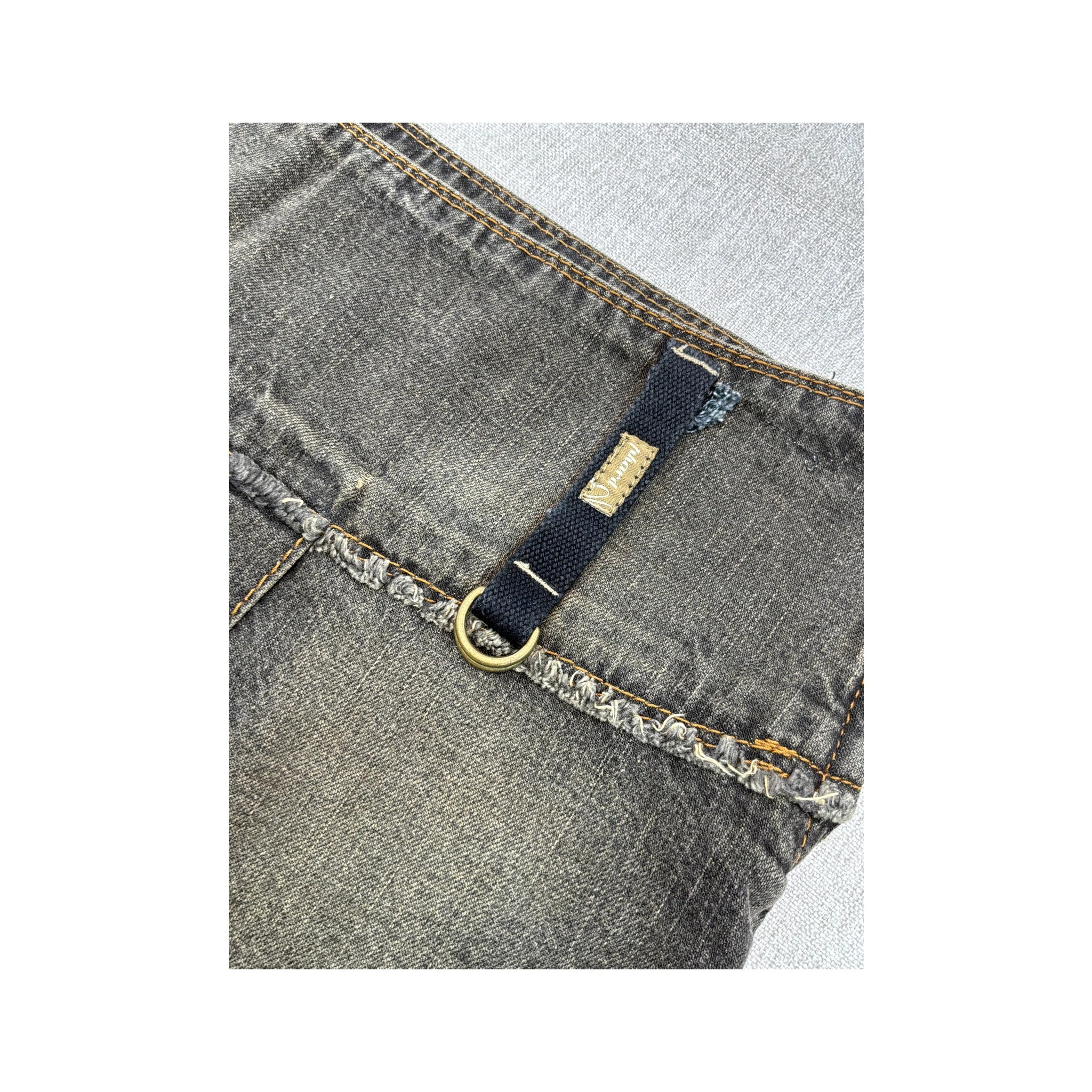 Phard Washed Cotton Denim Mini Skirt