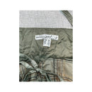 Top de alças Bandolera Bordado com Patchwork em xadrez