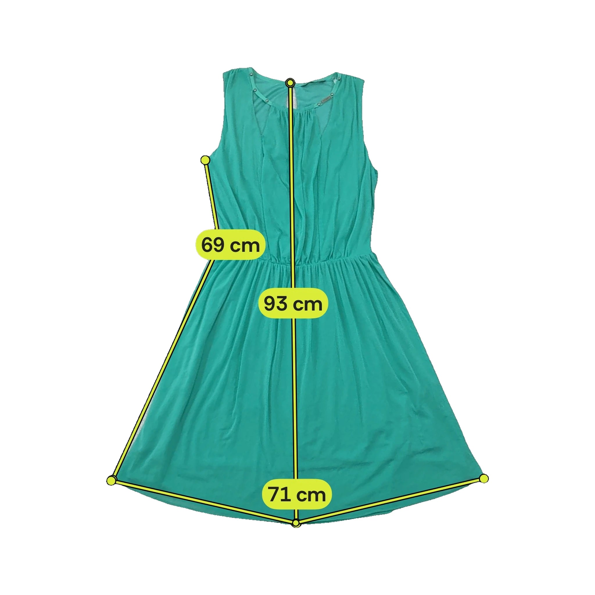 Guess Studded Neck Sleeveless Dress