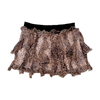 Patrizia Pepe Leopard Print Ruffle Mini Skirt