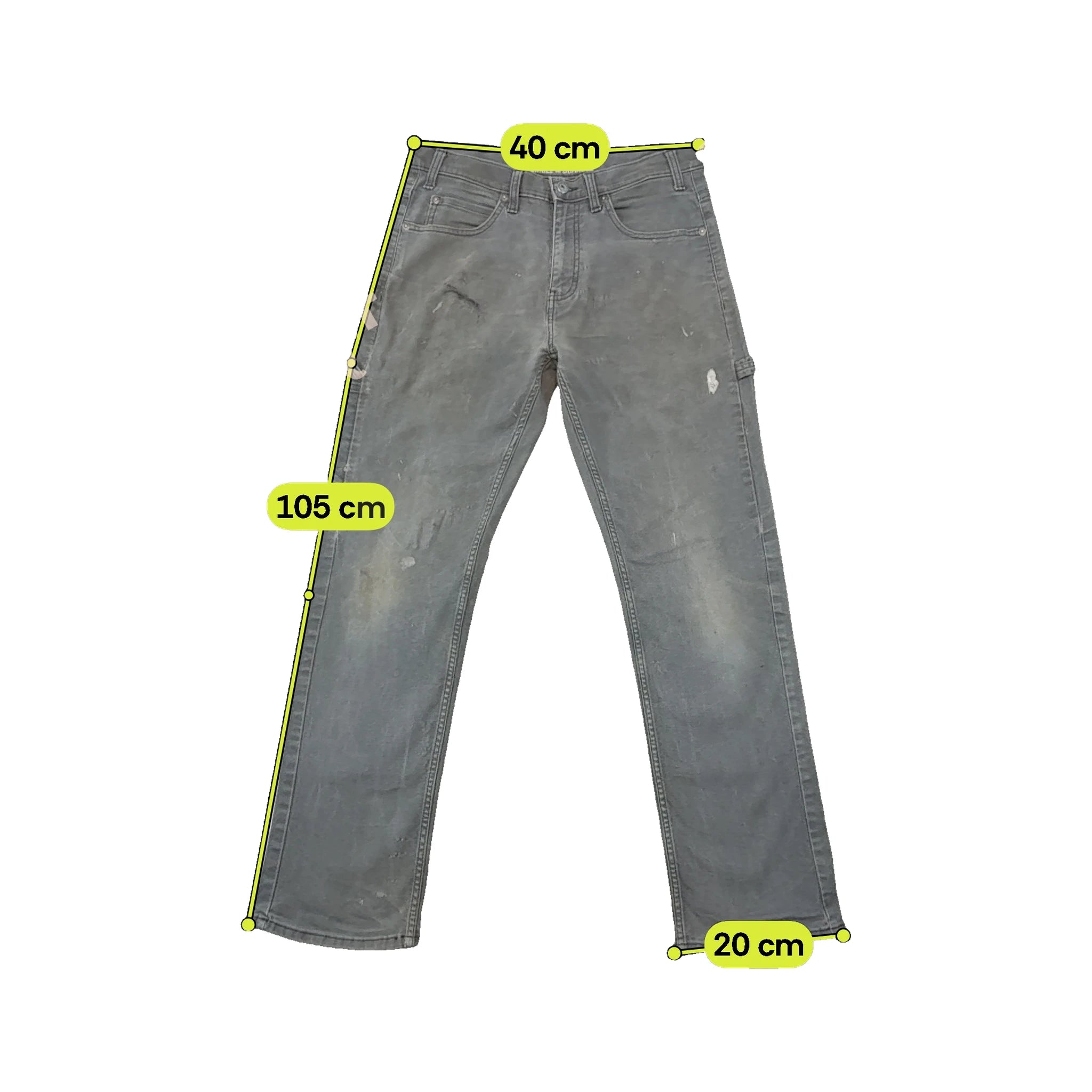 Dickies Gray Flexible &amp; Durable Work Pants (FOTO PARTE TRAS)
