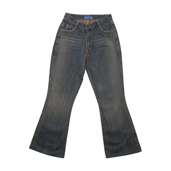 Lucy Studded Flared Denim Jeans