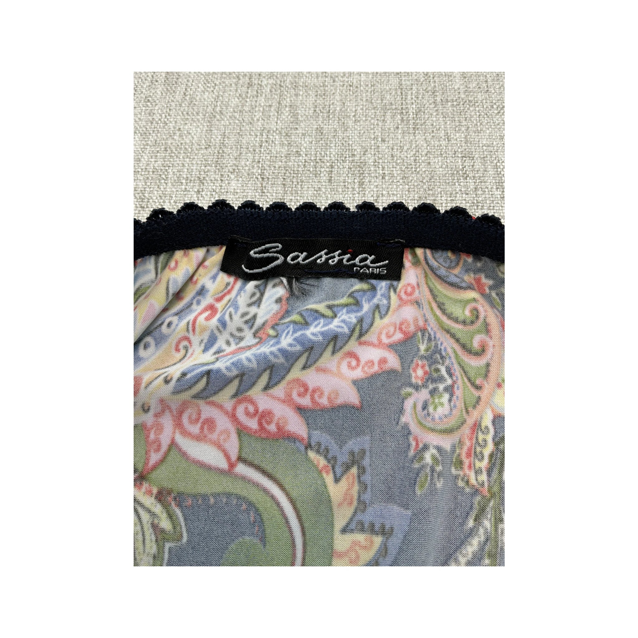 Sassia Paisley Floral Flared Skirt