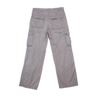 Infinity Man Gray Cotton Utility Cargo Pants